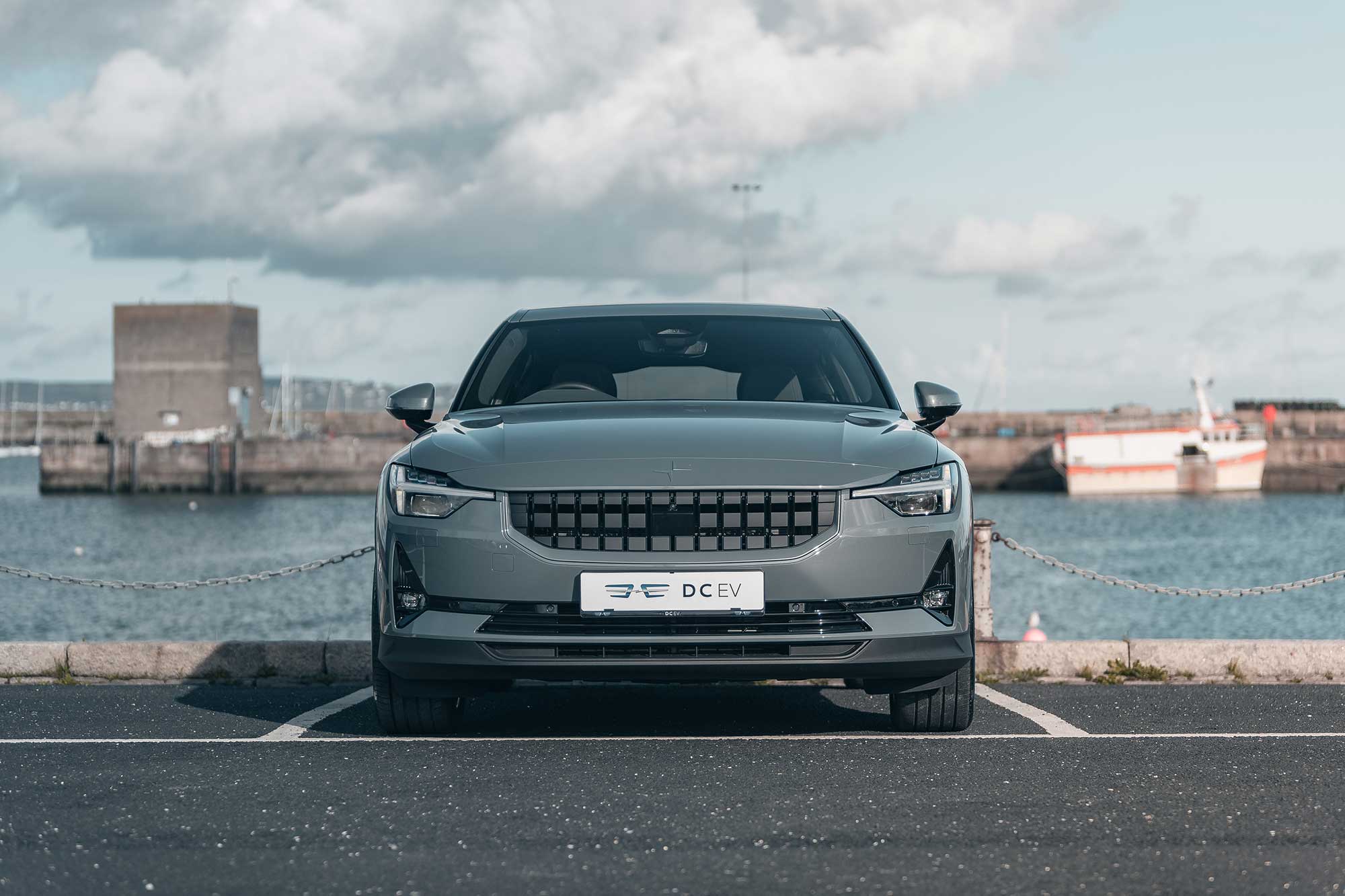 The front of Polestar 2